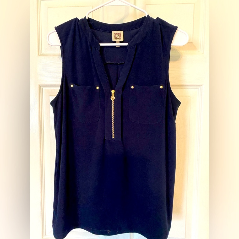 Blue Anne Klein Top